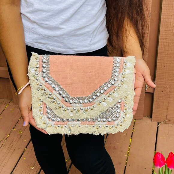 BRAND NEW Handmade Blue Bag Bohemian Sling Style Bag Designer Banjara Bag - Picture 2 of 6